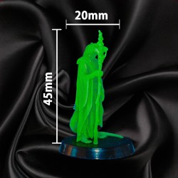 Homme-Lézard Sorcier Mage #3 32 mm | GG 3D Print N Design