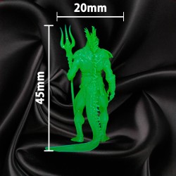 Homme-Lézard Mutant – Sorcier / Mage 1 | Figurine 32 mm - Mage Corrompu | Couleurs Disponible : 🟢