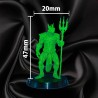 Homme-Lézard Mutant – Sorcier / Mage 1 | Figurine 32 mm - Mage Corrompu | Couleurs Disponible : 🟢