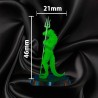 Homme-Lézard Mutant – Sorcier / Mage 1 | Figurine 32 mm - Mage Corrompu | Couleurs Disponible : 🟢