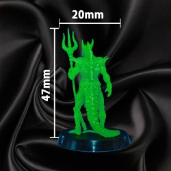 Homme-Lézard Mutant – Sorcier / Mage 1 | Figurine 32 mm - Mage Corrompu | Couleurs Disponible : 🟢