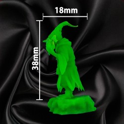 Homme-Lézard Mutant – Sorcier / Mage 1 | Figurine 32 mm - Mage Corrompu | Couleurs Disponible : 🟢