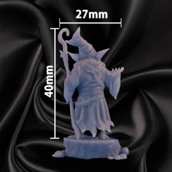 Homme-Lézard Mutant – Sorcier / Mage 1 | Figurine 32 mm - Mage Corrompu | Couleurs Disponible : 🟢