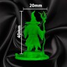 Homme-Lézard Mutant – Sorcier / Mage 1 | Figurine 32 mm - Mage Corrompu | Couleurs Disponible : 🟢