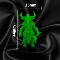 Homme-Lézard Mutant – Sorcier / Mage 1 | Figurine 32 mm - Mage Corrompu | Couleurs Disponible : 🟢
