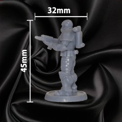 Soldat Futuriste #1 32 mm | GG 3D Print N Design