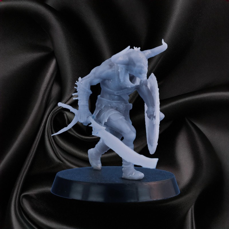 Goblin Garde – Guerrier Défensif | Figurine RPG 32mm | Couleur Disponible : 🔘 |