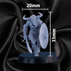Goblin Garde – Guerrier Défensif | Figurine RPG 32mm | Couleur Disponible : 🔘 |