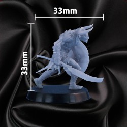 Goblin Garde – Guerrier Défensif | Figurine RPG 32mm | Couleur Disponible : 🔘 |