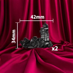 Mur Brisé – Lot de 9 Pièces | Décor Fantasy | Couleurs Disponible : ⚫ | 🔘