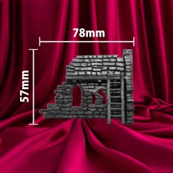 Mur Brisé – Lot de 9 Pièces | Décor Fantasy | Couleurs Disponible : ⚫ | 🔘