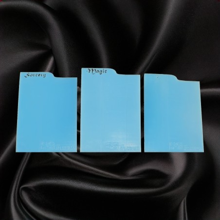 - Lot de 5 - Séparateur de Cartes à Collectionner personnalisable  | Couleur Disponible : 🔵