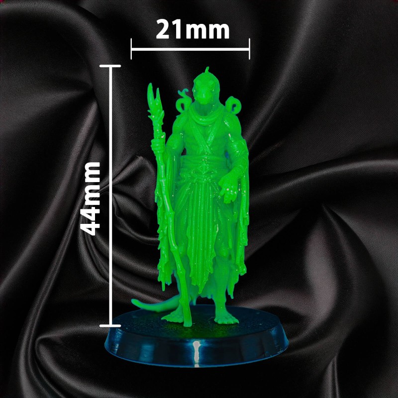 Homme-Lézard Mutant Sorcier Mage #1 32 mm | GG 3D Print N Design