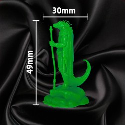 Homme-Lézard Mutant – Sorcier / Mage 1 | Figurine 32 mm - Mage Corrompu | Couleurs Disponible : 🟢