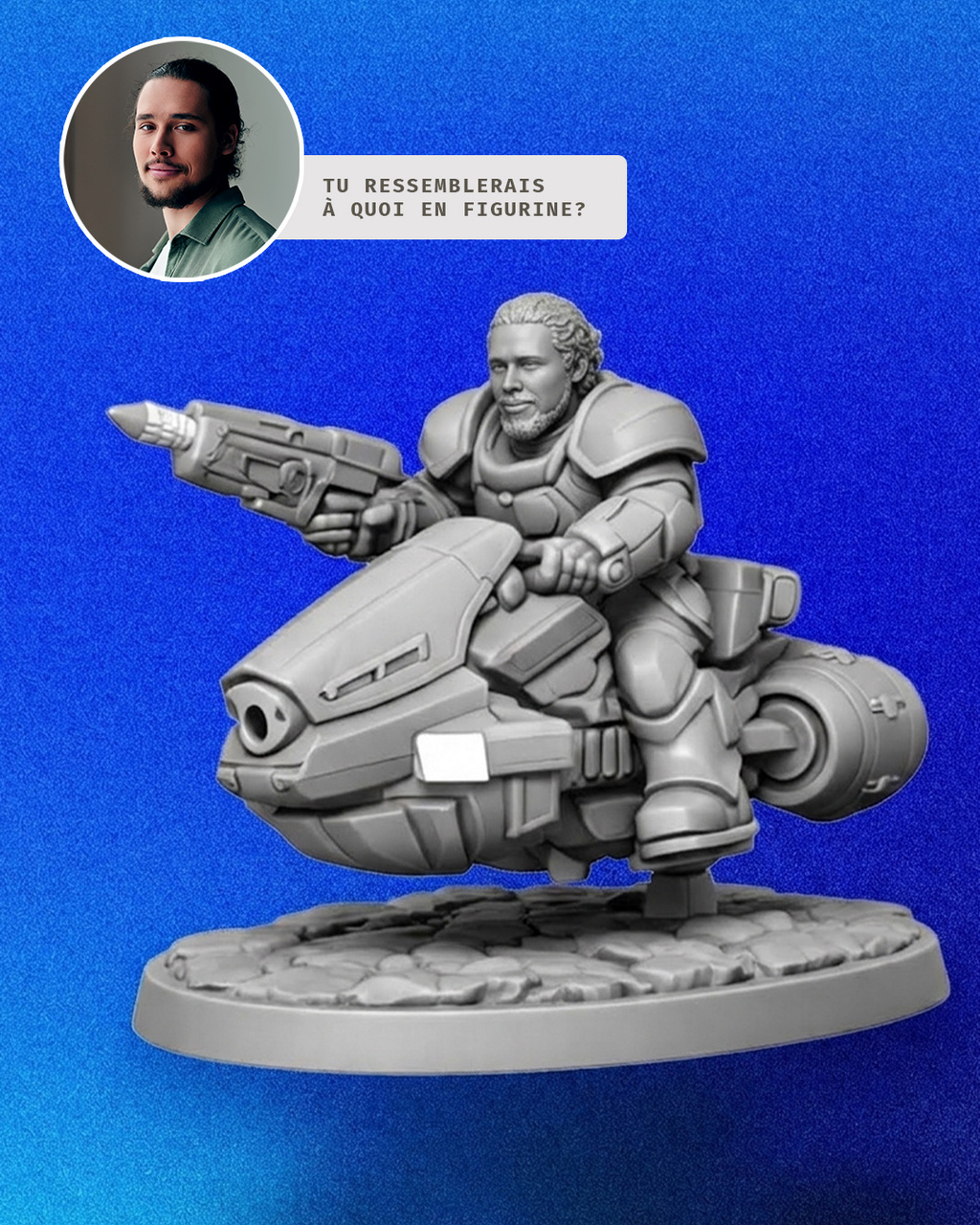 Exemple de photo de référence pour personnalisation de figurine